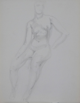977.  ISMAEL SMITH (Barcelona, 1886 - White Plains, Nueva York, 1972)Desnudo femenino, c.1914