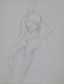 977.  ISMAEL SMITH (Barcelona, 1886 - White Plains, Nueva York, 1972)Desnudo femenino, c.1914