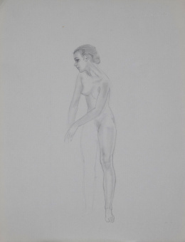 980.  ISMAEL SMITH (Barcelona, 1886 - White Plains, Nueva York, 1972)Chica de pornoshop, 1935