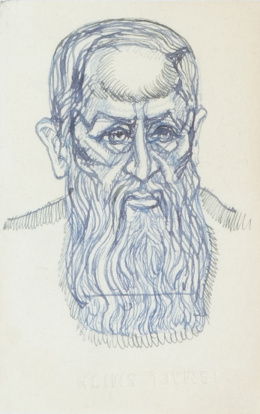 1115.  ISMAEL SMITH (Barcelona, 1886 - White Plains, Nueva York, 1972)Cabeza de anciano, c.1921