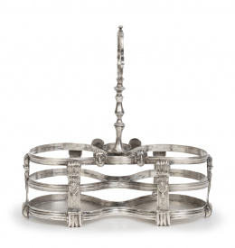 1246.  Convoy de plata con marcas "G. Salazar".Trabajo español, S. XIX.