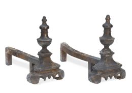 1083.  Morillos de hierro.Francia, S. XVIII.