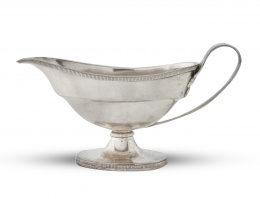 1131.  Salsera de plata.Real Fábrica de Platería, Madrid, 1841.