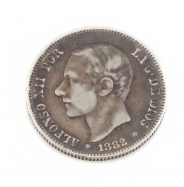 379.  Lote de cuatro monedas en plata