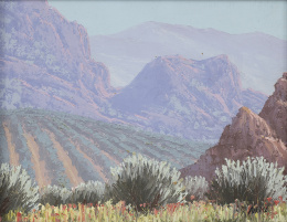 940.  MANUEL ÁLAMO (s.XX)Paisaje de montaña