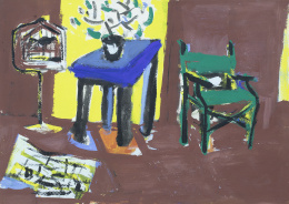 1076.  MIGUEL ÁNGEL CAMPANO (Madrid, 1948 - Cercedilla, 2018)Interior