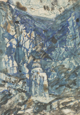 908.  AGUSTÍN RIANCHO (Entrambasmestas, Cantabria, 1841-Ontaneda, Cantabria, 1929)Paisaje