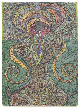 1038.  LORENZO APARICIO "BOLICHE" (Madrid, 1900 - 1989)Medusa, 1966