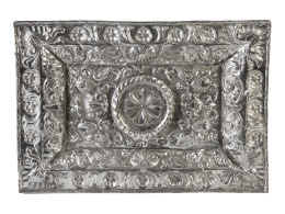 1418.  Fuente en plata virreinal peruana punzonada.Alto Perú (actual Bolivia), h. 1730.