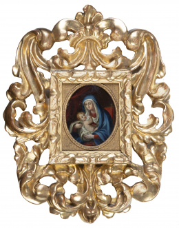 848.  ESCUELA ESPAÑOLA, SIGLO XVIIIVirgen con Niño