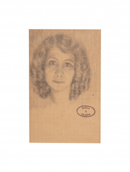 928.  VICENTE SANTA OLARIA (1886- 1967)Apunte de mujer