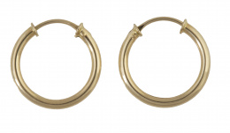 271.  Pendientes criollas lisas de sección circular