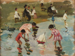 922.  CECILIO PLA Y GALLARDO (Valencia, 1860-Madrid, 1934)Playa de Levante