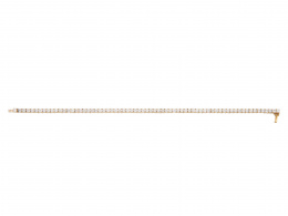 85.  Pulsera rivierè con sesenta y ocho brillantes sujetos por garras