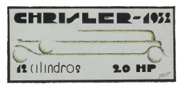979.  NICOLÁS DE LEKUONA (Villafranca, Guipúzcoa, 1913 - Frúniz, Vizcaya, 1937)Chrisler, 1932
