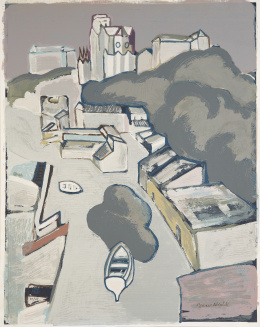 1026.  JUAN ALCALDE (Madrid, 1918 - 2020)Biarritz, 2000