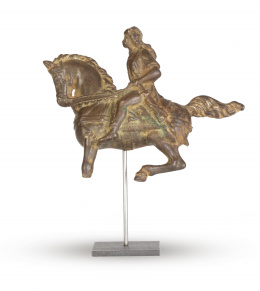 455.  Jinete a caballo de bronce.S. XIX.