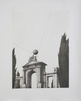 989.  JOSÉ HERNÁNDEZ (Tánger, 1944 - Málaga, 2013)Puerta de San Vicente, 1996