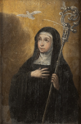 807.  ESCUELA ESPAÑOLA, SIGLO XVIISanta Aldegunda