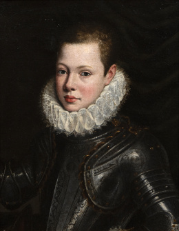 830.  CÍRCULO DE BARTOLOMÉ GONZÁLEZ (Valladolid, 1564 - Madrid, 1627)Infante don Fernando de Austriaca. 1616-1619