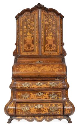 1316.  Bureau de niño o diseño de ebanista.Trabajo holandés, h. 1780.