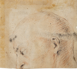 878.  ESCUELA ESPAÑOLA, SIGLO XVIIIEstudio de una cabeza