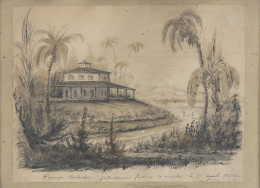 925.  ESCUELA FRANCESA, SIGLO XIXPaisaje brasileño, 1851