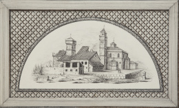 871.  B.J.VARANDA, 1843Vista de un paisaje con arquitecturas y figuras