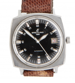 434.  Reloj BREITLING con esfera negra, años 50