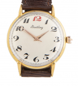 430.  Reloj BREITLING plaqué or, años 30