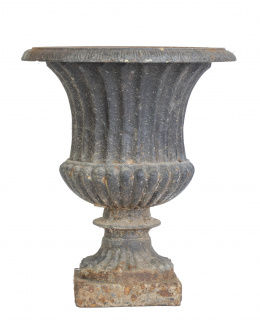 1412.  Copa de  jardín en hierro, S. XIX.