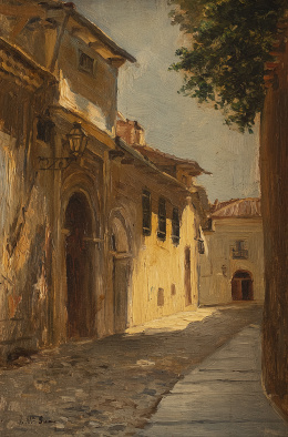 864.  JOSÉ MARÍA SUAY DAGUÉS (Valencia, siglo XIX-XX)Calle de la Canongia