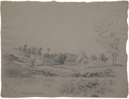 909.  CARLOS DE HAES (Bruselas, 1826-Madrid, 1898)Cagigal de Busteres, Barcena, paisaje
