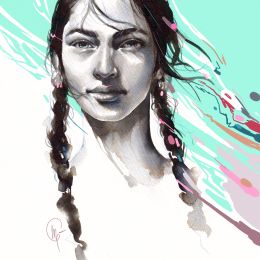 894.  MARÍA EMEGÉRetrato anónimo