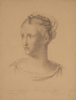 956.  MANUEL JOSÉ QUINTANA (Madrid, 1772- 1875)Retrato de dama1815