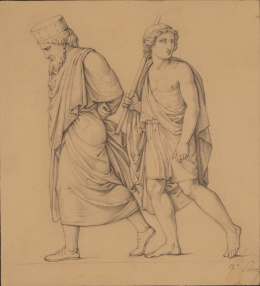 961.  FRANCISCO SAINZ (1823-1853)Estudio de figuras