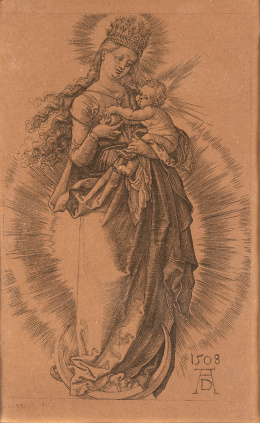 937.  ALBERTO DURERO (1471-1528)La Virgen con corona de estrellas y un cetro