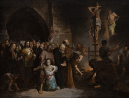 1057.  JOAQUÍN PINTO ORTIZ (Quito, 1842-1906)La Inquisición