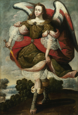 707.  ESCUELA ANDINA, SIGLO XVIIIArcángel: Uriel