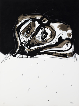 824.  ANTONIO SAURA (Huesca, 1930 -  Cuenca, 1998)El perro de Goya, planche 2, 1972