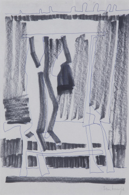 877.  ANTONIO MARTÍNEZ SANTONJA (Madrid 1930 - 1992)Pareja de dibujos