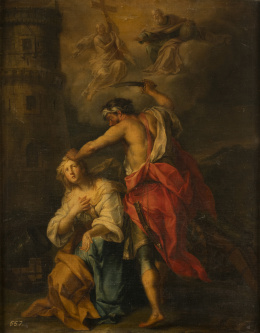1020.  SEBASTIANO CONCA (Gaeta, 1680 - Nápoles, 1764)Martirio de Santa Bárbara