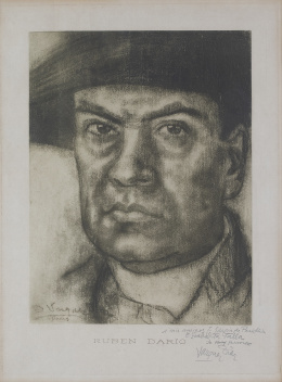788.  DANIEL VÁZQUEZ DÍAZ  (Aldea de Río Tinto, Huelva, 1882 - Madrid, 1969)Rubén Darío