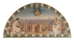 774.  ENRIQUE SIMONET LOMBARDO (Valencia, 1866-Madrid, 1927)Desfile de las Artes