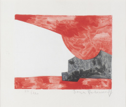 832.  SERGE POLIAKOFF (Moscú, 1900 - París, 1969)Composition rouge, blanche et noire, 1963