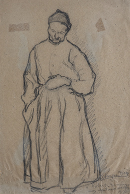 1021.  DANIEL VÁZQUEZ DÍAZ  (Aldea de Río Tinto, Huelva, 1882 - Madrid, 1969)Figura, 1917