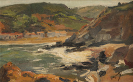 755.  FRANCESC GIMENO I ARASA (Tortosa, Tarragona, 1858-Barcelona, 1927)Playa