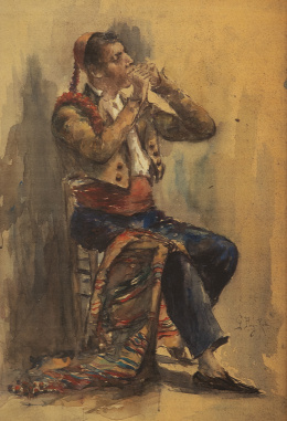 738.  GABRIEL PUIG RODA (Tírig, 1865 - Vinaroz,  1919)Falutista 