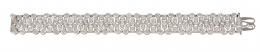 277.  Delicado brazalete de brillantes Art-Decó c.1920 con diseño de líneas geométricas caladas