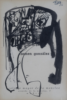 889.  ANTONIO SAURA (Huesca, 1930 -  Cuenca, 1998)Dama, 1960